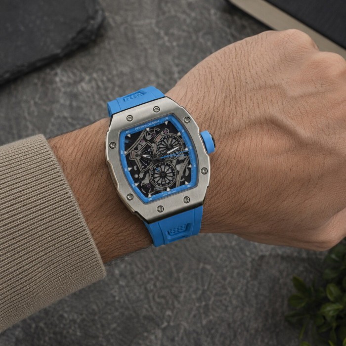 Наручний годинник Pagani Design PD-YS012 Silver-Blue