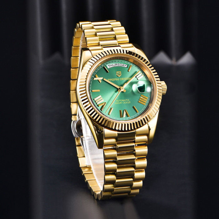 Наручний годинник Pagani Design PD-1783 Gold-Green