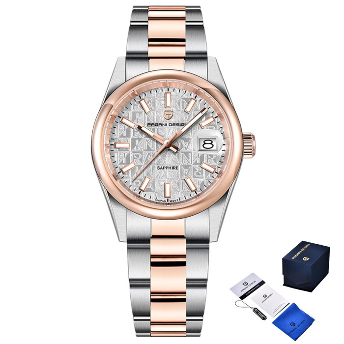 Наручний годинник Pagani Design PD-1794M Silver-Rose Gold-White