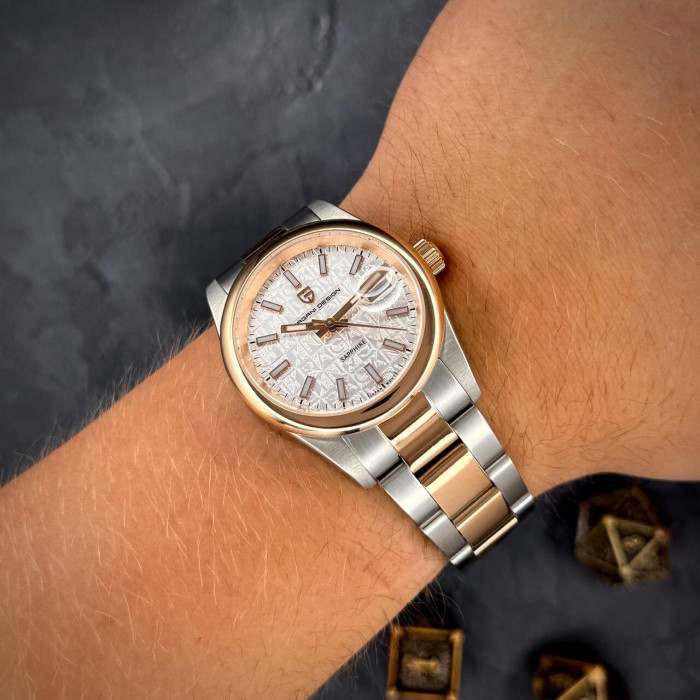 Наручний годинник Pagani Design PD-1794M Silver-Rose Gold-White