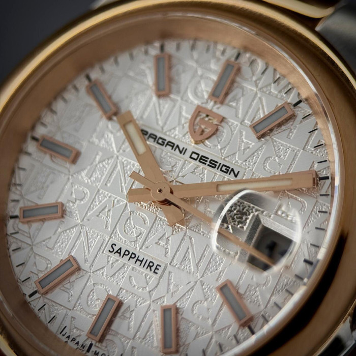 Наручний годинник Pagani Design PD-1794M Silver-Rose Gold-White