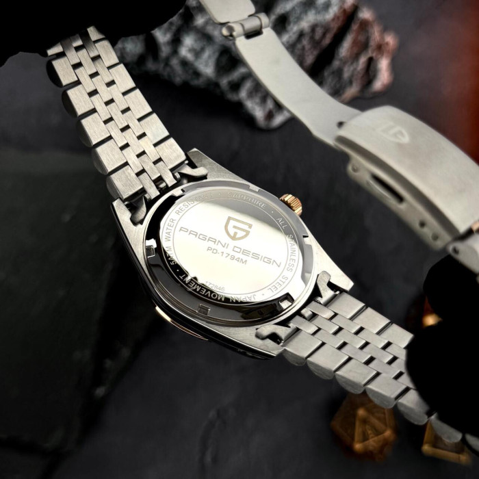Наручний годинник Pagani Design PD-1794M Silver-Rose Gold-Black