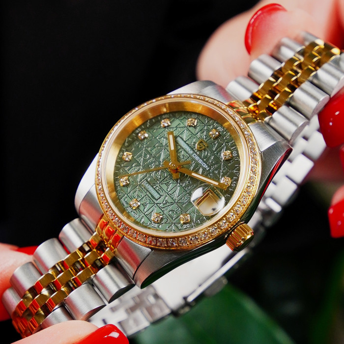 Наручний годинник Pagani Design PD-1794L Silver-Gold-Green