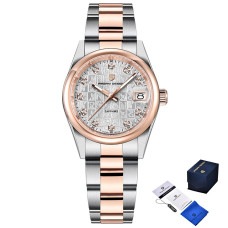 Наручний годинник Pagani Design PD-1794L Silver-Rose Gold-White