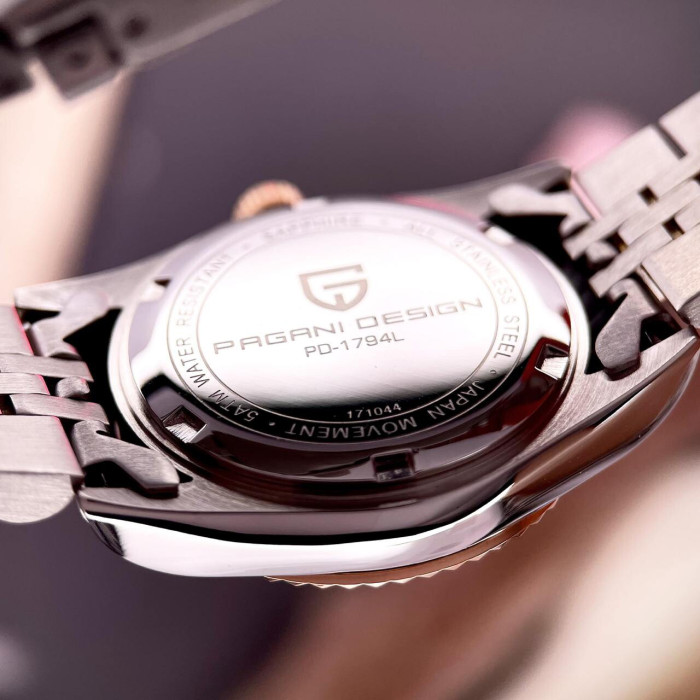 Наручний годинник Pagani Design PD-1794L Silver-Rose Gold-Blue