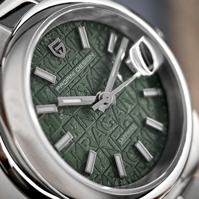 Наручний годинник Pagani Design PD-1794M Silver-Green