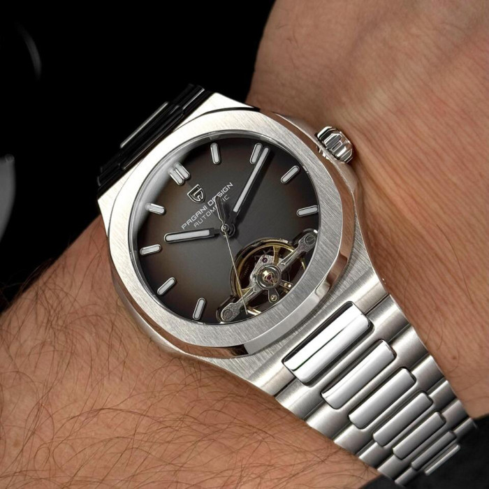 Наручний годинник Pagani Design PD-YS025 Silver-Brown