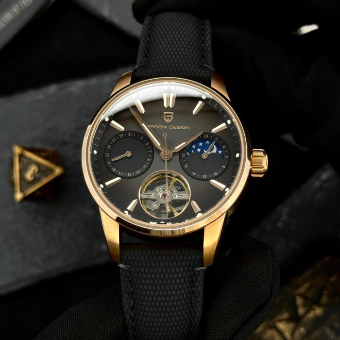 Наручний годинник Pagani Design PD-YS021 Black-Gold
