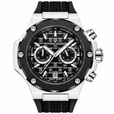 Наручний годинник Pagani Design PD-YS032 Silver-Black-Black Rubber