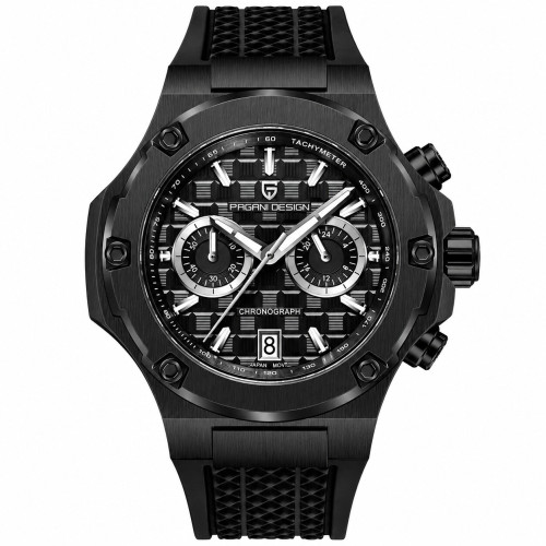 Наручний годинник Pagani Design PD-YS032 Black-Black-Black Rubber