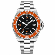Наручний годинник Pagani Design PD-YS034 Silver-Orange-Black Steel