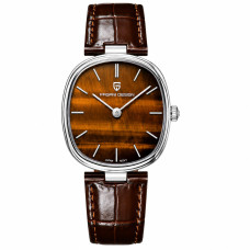 Наручний годинник Pagani Design PD-1825 Silver-Brown Leather