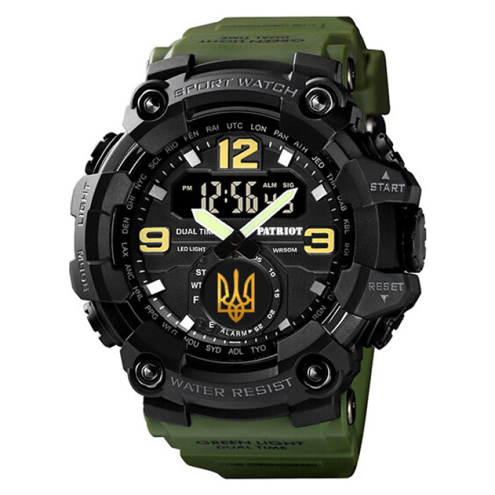 Patriot 004AGUAGD Тризуб золото Зелені + Коробка.