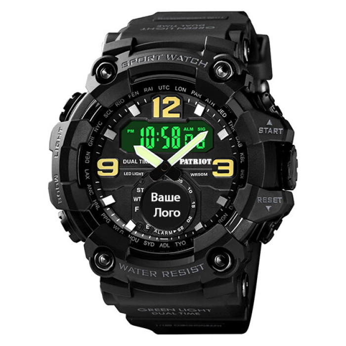 Patriot 004BK Ваше лого Чорні + Коробка