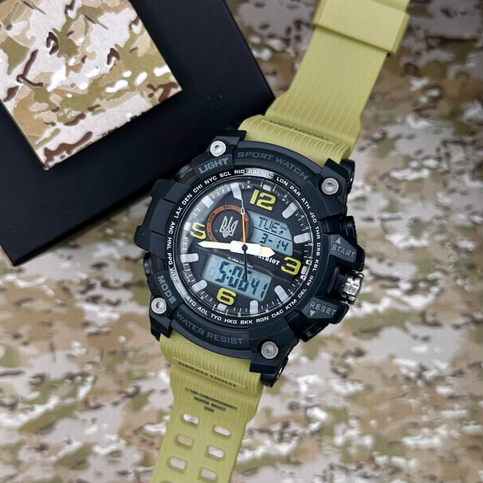Patriot 012BKKHUASI Тризуб срібло Чорні з хакі. + Коробка
