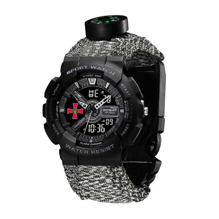 Patriot 005BKSU ЗСУ Чорні Паракордовий ремінець ACU + Коробка