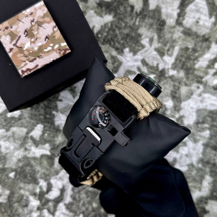 Patriot 005CMGRSU ЗСУ Зелений камуфляж Паракордовий ремінець Khaki + Коробка.