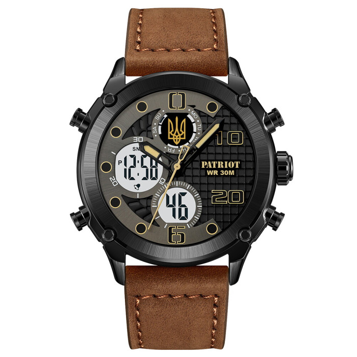 Patriot 017BKBR Тризуб золото Black-Brown