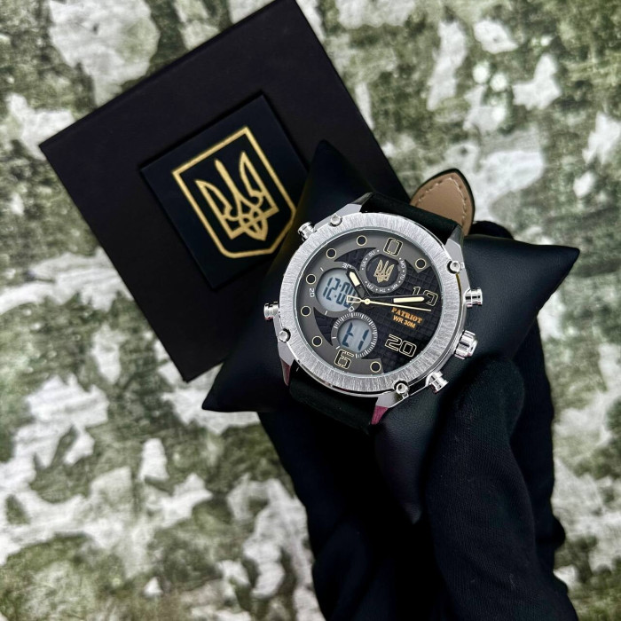 Patriot 017BKWT Тризуб золото Silver-White