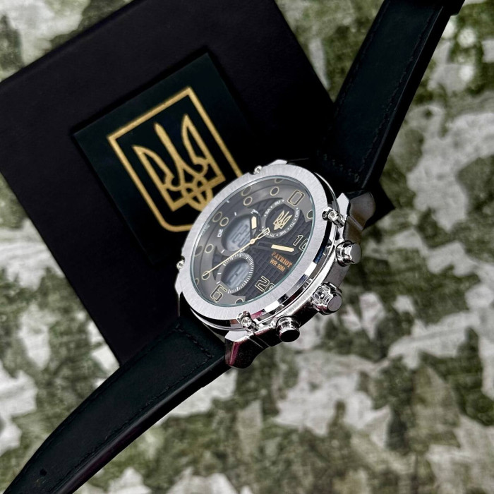 Patriot 017BKWT Тризуб золото Silver-White