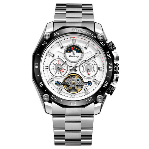 Forsining 6913 Silver-White-Black