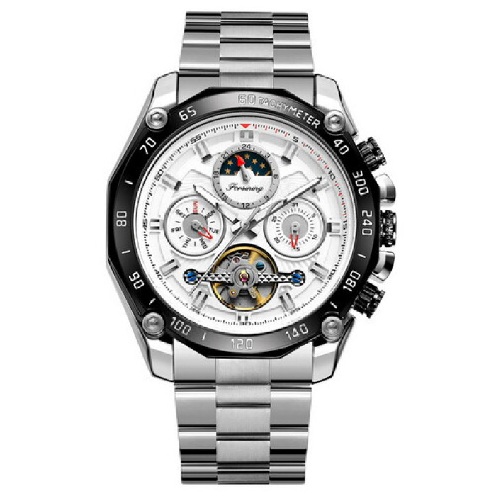 Forsining 6913 Silver-White-Black