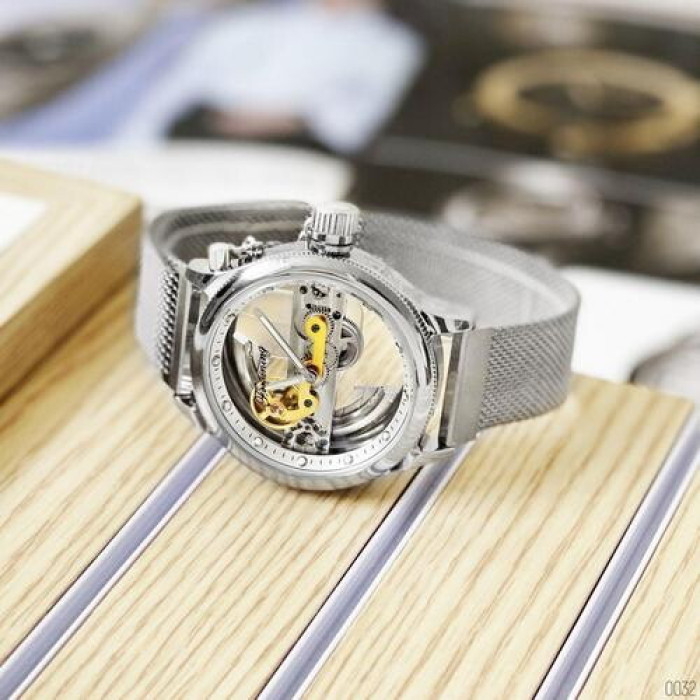 Forsining 9418 All Silver Diamonds
