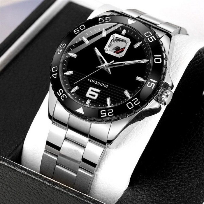 Forsining 8200 Silver-Black