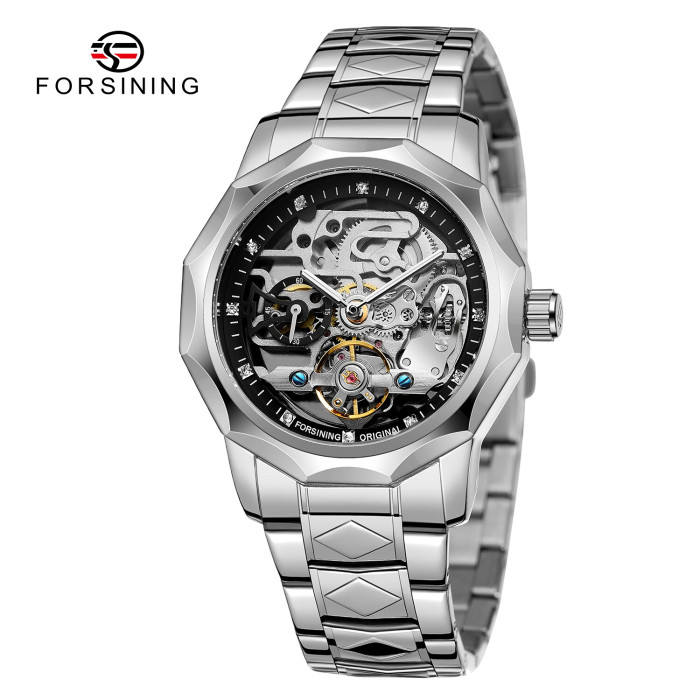 Forsining 8240 Silver Black