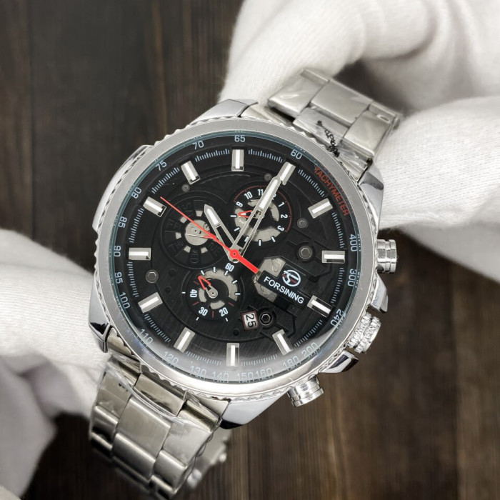 Forsining 6909 Silver-Black