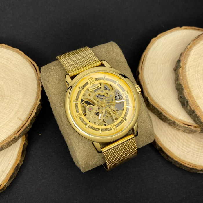 Forsining 8173 Gold-Gold Mesh