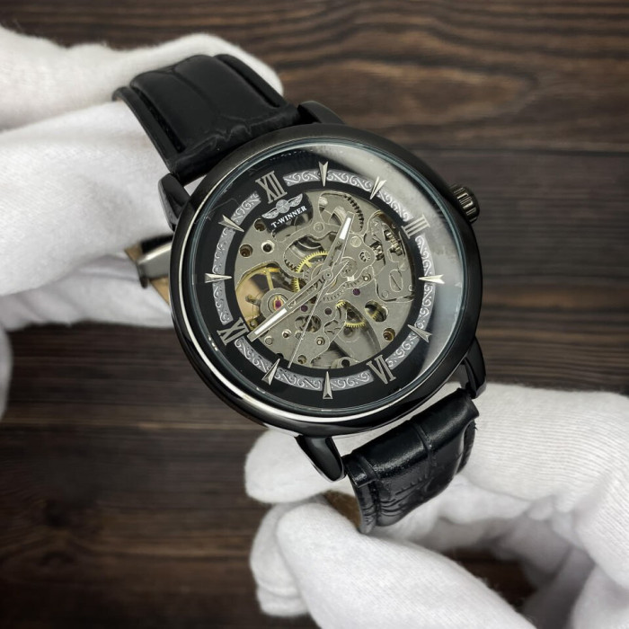 Forsining 8173 Silver-Black Steel