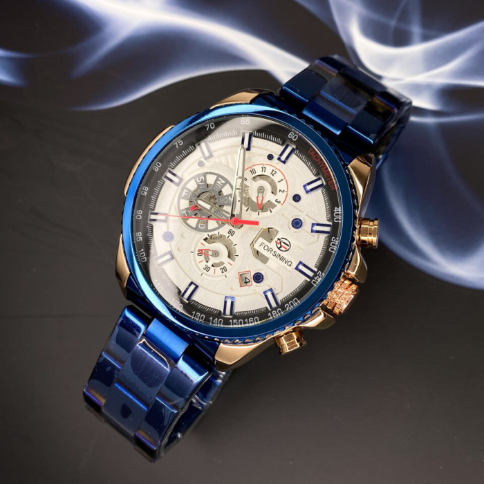 Forsining 6909 Silver-Blue