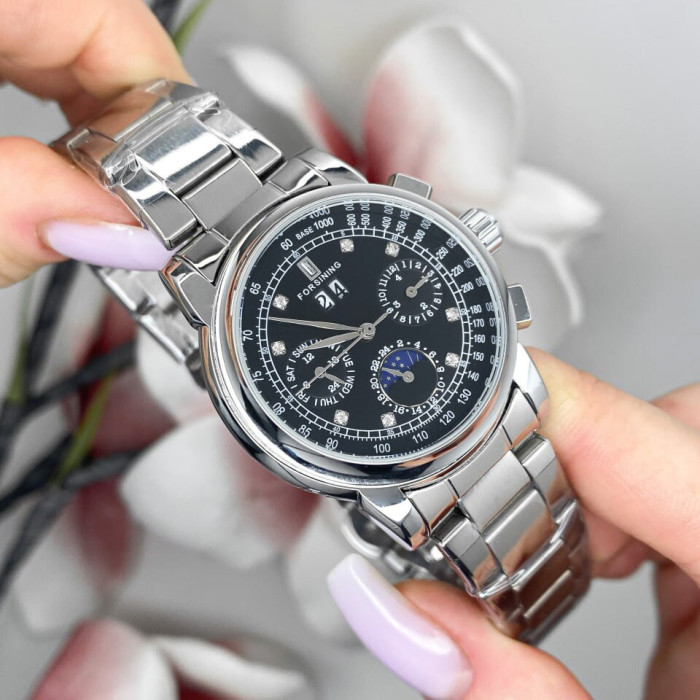 Forsining 6918 Silver-Black