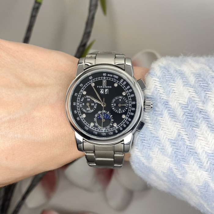 Forsining 6918 Silver-Black