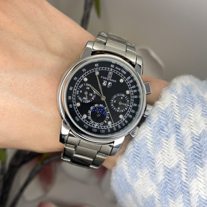 Forsining 6918 Silver-Black