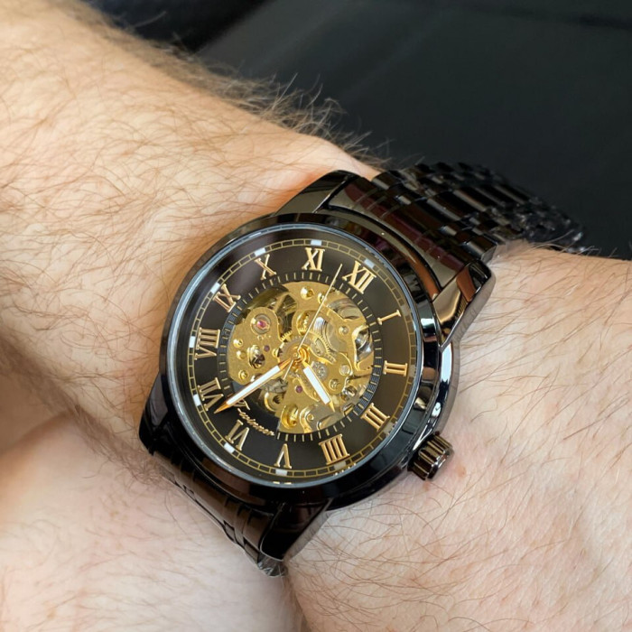 Forsining 8250 All Black Steel