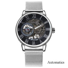 Forsining 8099A All Silver Mesh