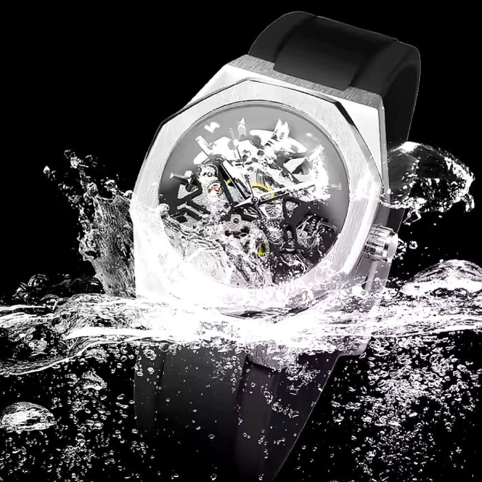 Forsining 8289 Silver-Black