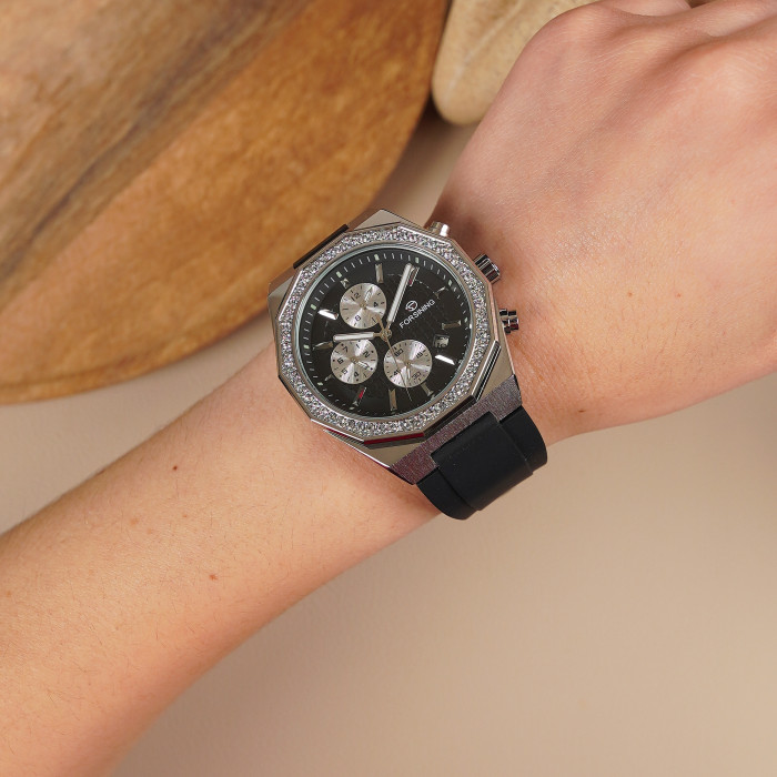 Forsining 8314 Black-Silver