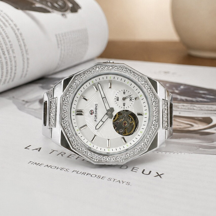 Forsining 831 Silver-White Steel