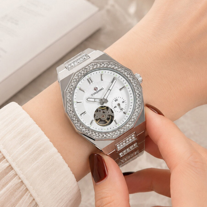 Forsining 831 Silver-White Steel