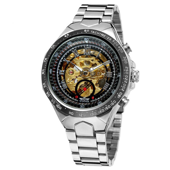 Winner 8067 Silver-Black-Gold Red