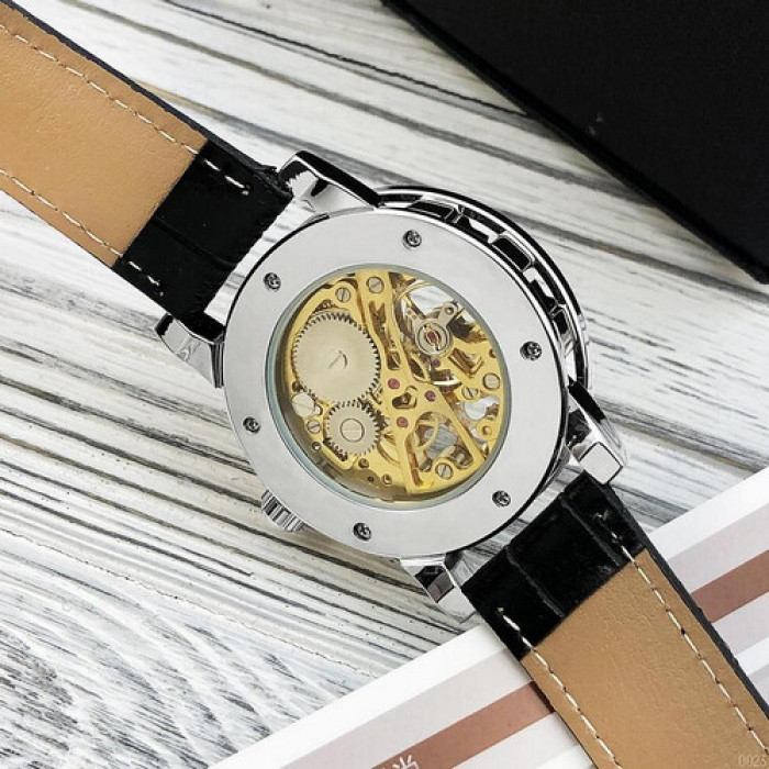 Winner 8012 Diamonds Automatic Black-Silver-Gold-White