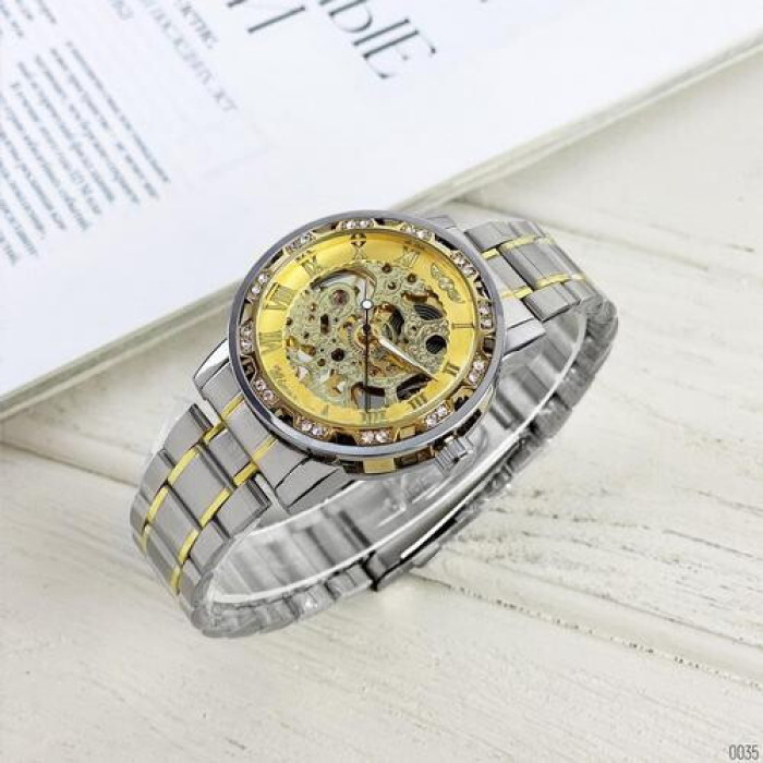 Winner 8012 Diamonds Automatic Silver-Gold