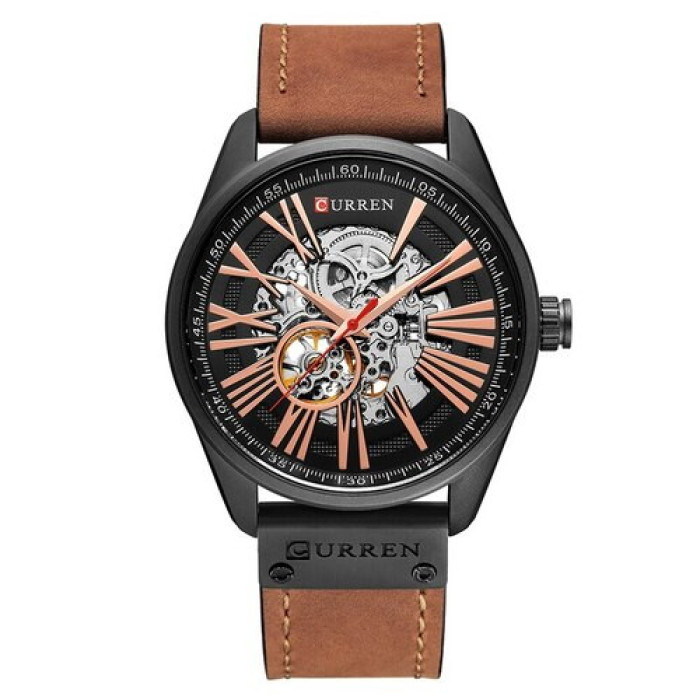 Curren 8299 Black-Gold-Brown