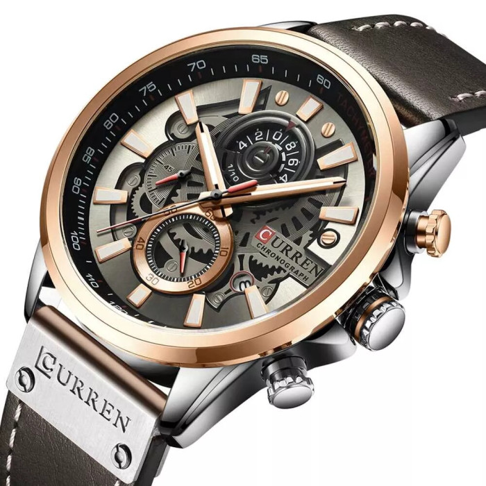 Curren 8380 Black-Brown
