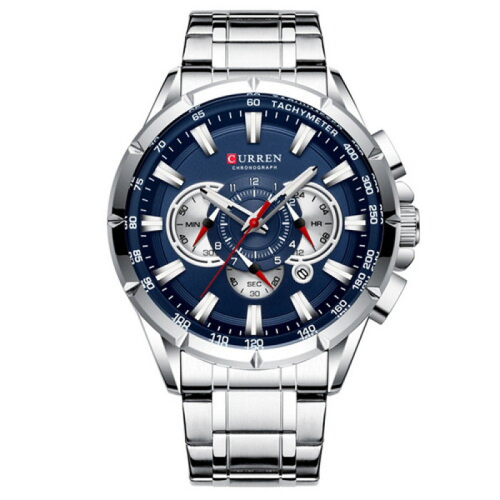 Curren 8363 Silver-Blue