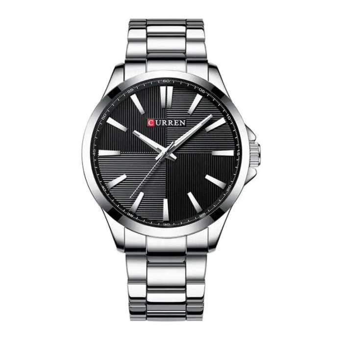 Curren 8407 Silver-Black