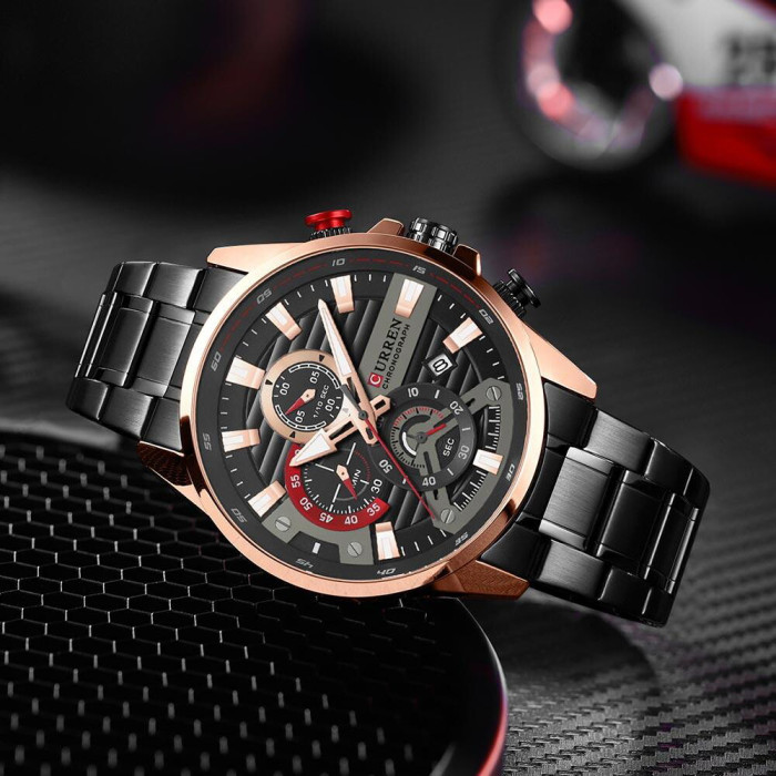 Curren 8415 Black-Gold